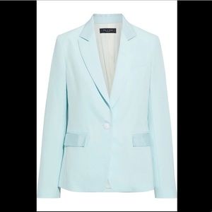 Rag & Bone Blue Rylie Crepe Blazer Snow Blossom